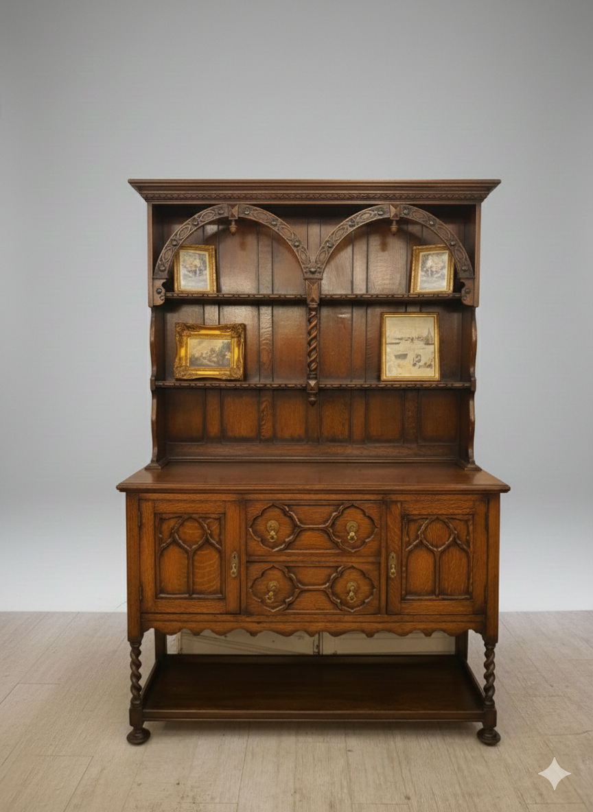 영국 아치조각 드레서