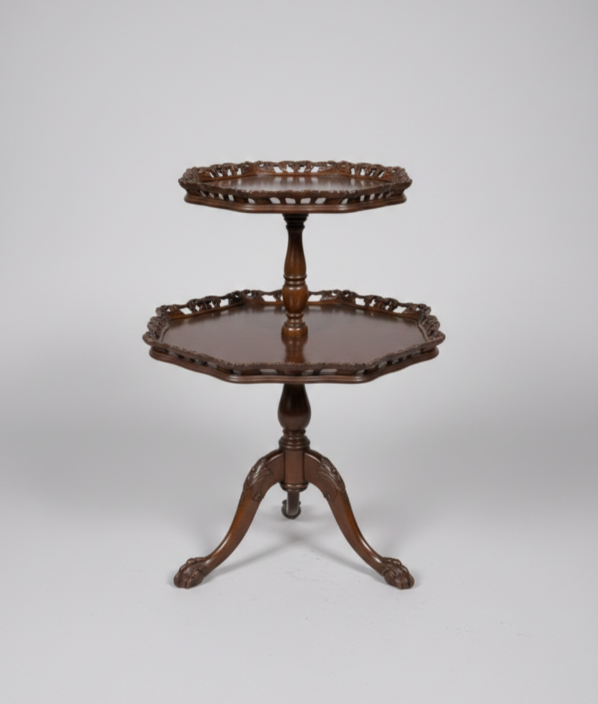 마호가니 2단 테이블