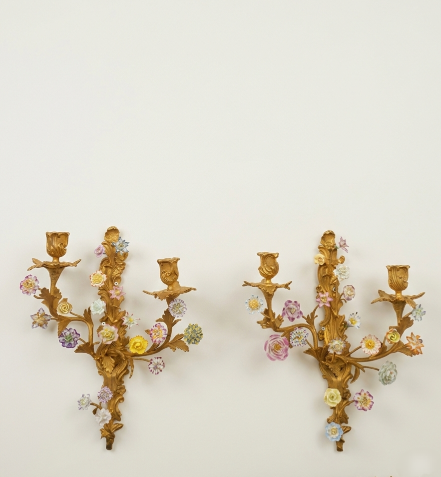 브론즈 마이센벽등